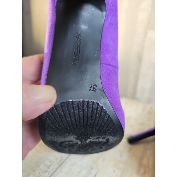 XAppeal Purple Jawbreaker Size 6 Microfiber Platform Stilleto  Pump - Picture 9 of 12